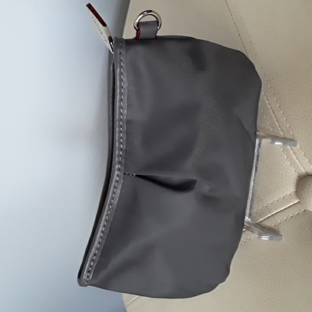MZ WALLACE Market Pouch Gray/Blue/Silver 7"x4"